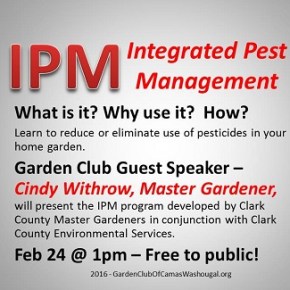 Feb 24 – IPM: Integrated Pest Management – summary &&nbsp;pointers