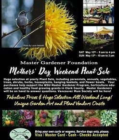 May 12 & 13, Master Gardeners Mother’s Day Plant&nbsp;Sale!