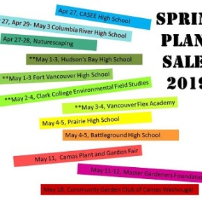 Clark County Big List of PLANT SALES – Spring&nbsp;2019!