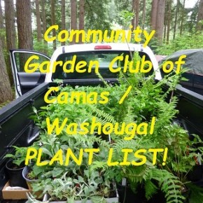 PASSED – Garden Club’s Plant Sale List!    (May 14,&nbsp;9am-2pm)
