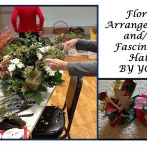 Floral Arrangements and/or Fascinator Hats by YOU!  Nov 15, 2023, 1-3pm
