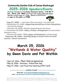 2025-2026 Fiscal Year Speakers/Events!  (Updated Feb 27,&nbsp;2026)