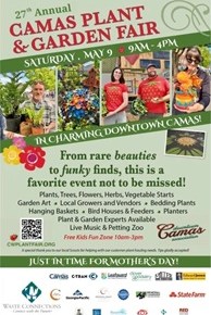 THIS Sat – May 9, 9am-4pm – Camas Plant & Garden&nbsp;Fair!